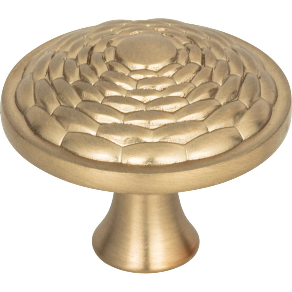 Atlas 236-CM: 1-5/16" Mandalay Round Cabinet Knob in Champagne
