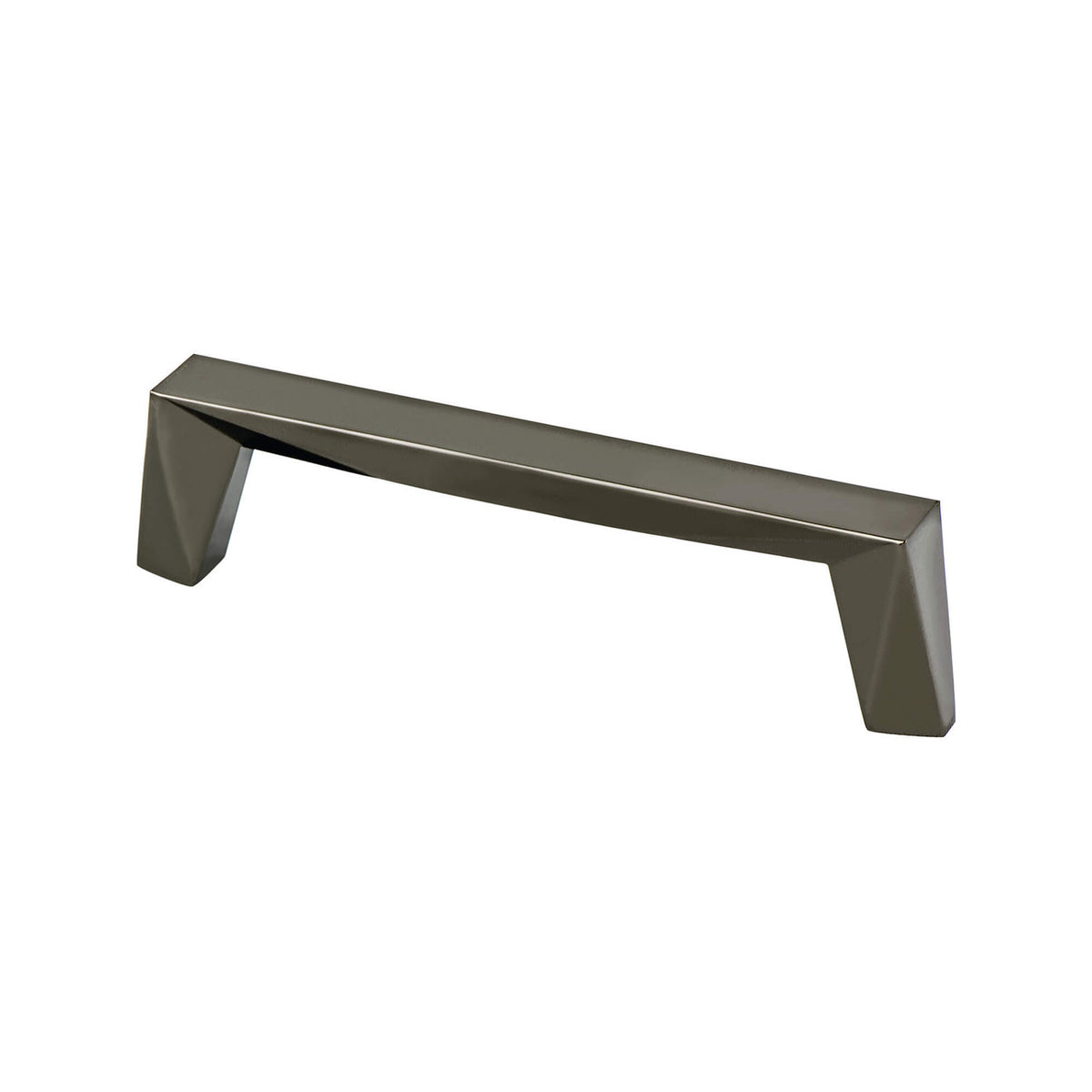 Berenson 2385-1098: 96mm cc Swagger Cabinet Pull - Black Nickel