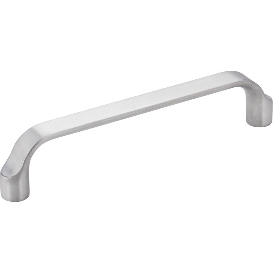 Elements 239-128BC: 128 mm cc Brenton Flat Bar Cabinet Pull - Brushed Chrome