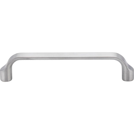 Elements 239-128BC: 128 mm cc Brenton Flat Bar Cabinet Pull - Brushed Chrome