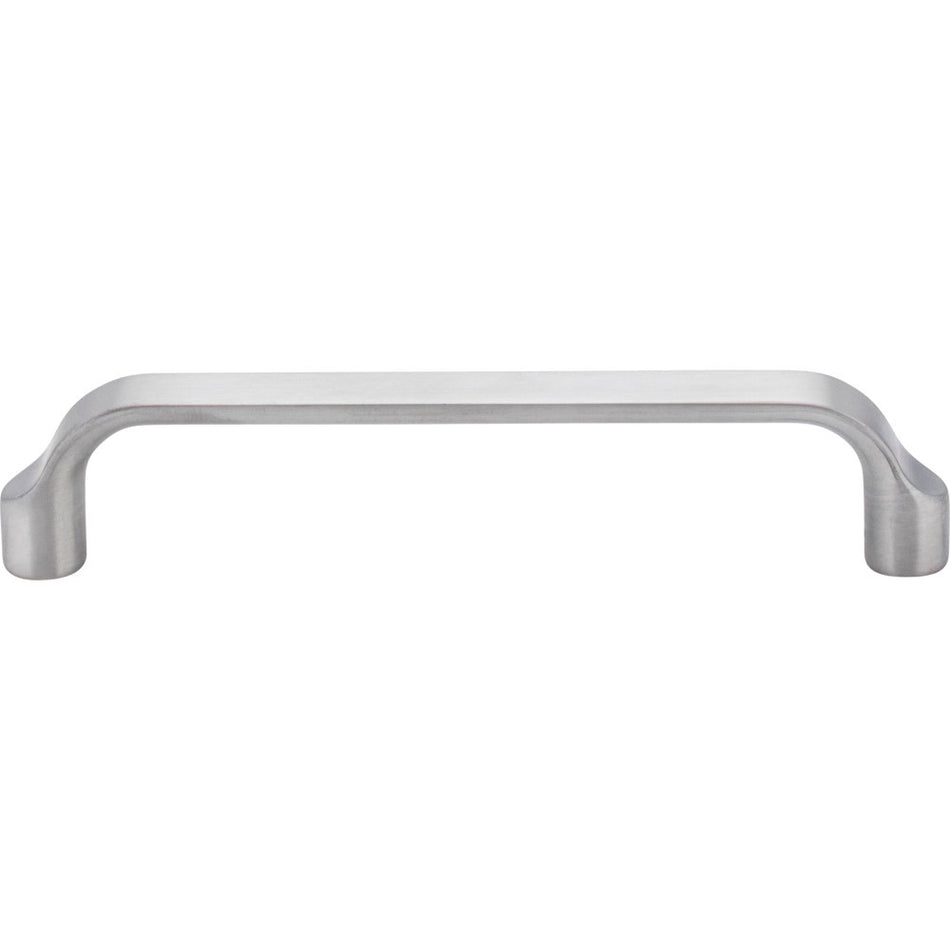Elements 239-128BC: 128 mm cc Brenton Flat Bar Cabinet Pull - Brushed Chrome