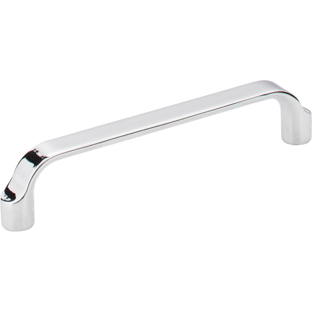 Elements 239-128PC: 128 mm cc Brenton Flat Bar Cabinet Pull - Polished Chrome