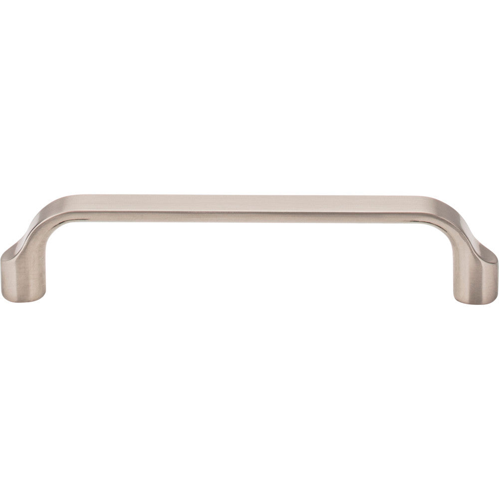 Elements 239-128SN: 128 mm cc Brenton Flat Bar Cabinet Pull - Satin Nickel