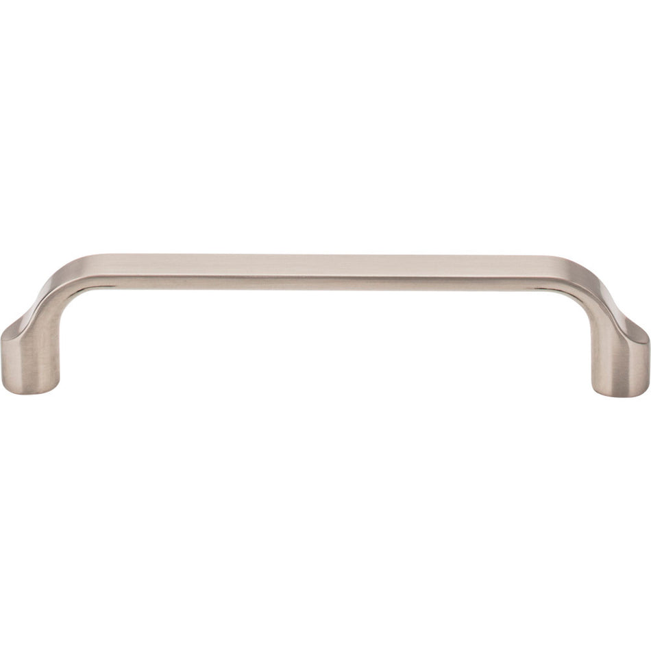 Elements 239-128SN: 128 mm cc Brenton Flat Bar Cabinet Pull - Satin Nickel