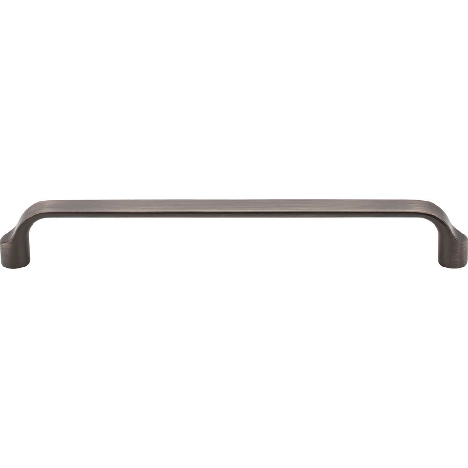 Elements 239-192BNBDL: 192 mm cc Brenton Flat Bar Cabinet Pull - Brushed Pewter