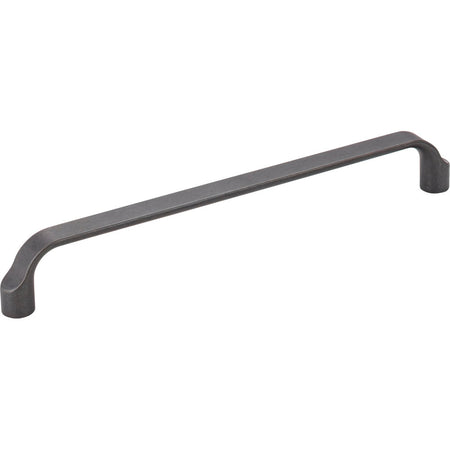Elements 239-192DACM: 192 mm cc Brenton Flat Bar Cabinet Pull - Gun Metal