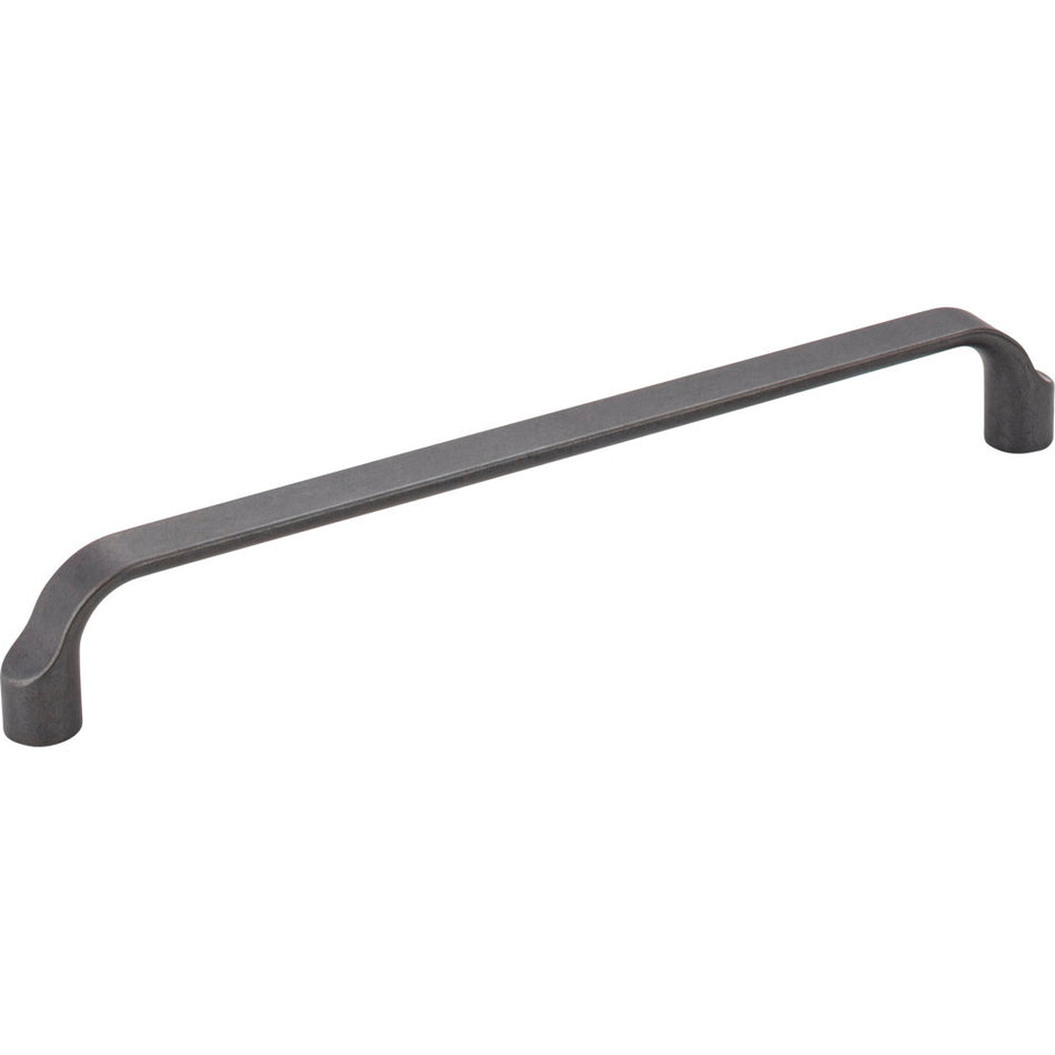 Elements 239-192DACM: 192 mm cc Brenton Flat Bar Cabinet Pull - Gun Metal