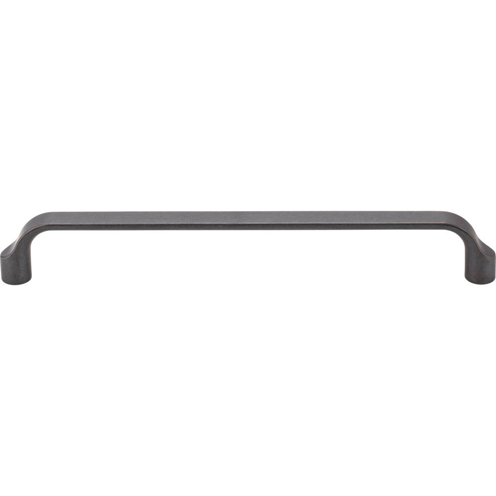 Elements 239-192DACM: 192 mm cc Brenton Flat Bar Cabinet Pull - Gun Metal