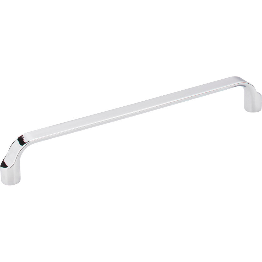 Elements 239-192PC: 192 mm cc Brenton Flat Bar Cabinet Pull - Polished Chrome