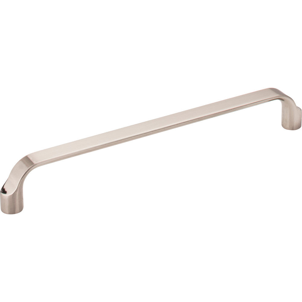 Elements 239-192SN: 192 mm cc Brenton Flat Bar Cabinet Pull - Satin Nickel
