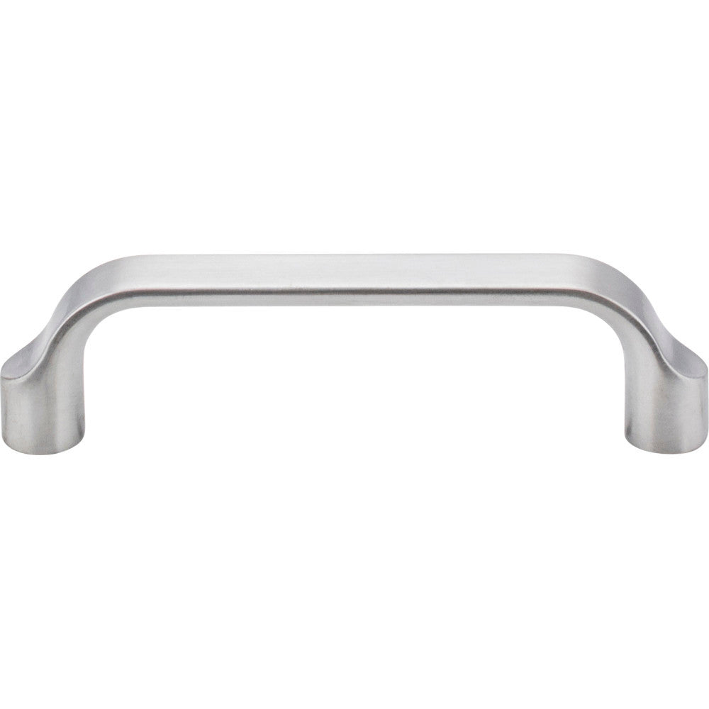 Elements 239-96BC: 96 mm cc Brenton Flat Bar Cabinet Pull - Brushed Chrome