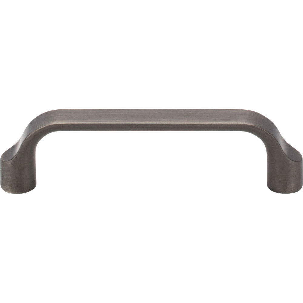 Elements 239-96BNBDL: 96 mm cc Brenton Flat Bar Cabinet Pull - Brushed Pewter