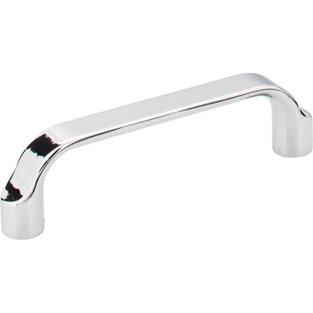Elements 239-96PC: 96 mm cc Brenton Flat Bar Cabinet Pull - Polished Chrome