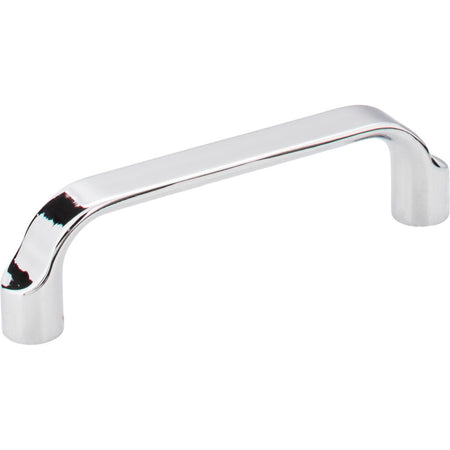 Elements 239-96PC: 96 mm cc Brenton Flat Bar Cabinet Pull - Polished Chrome