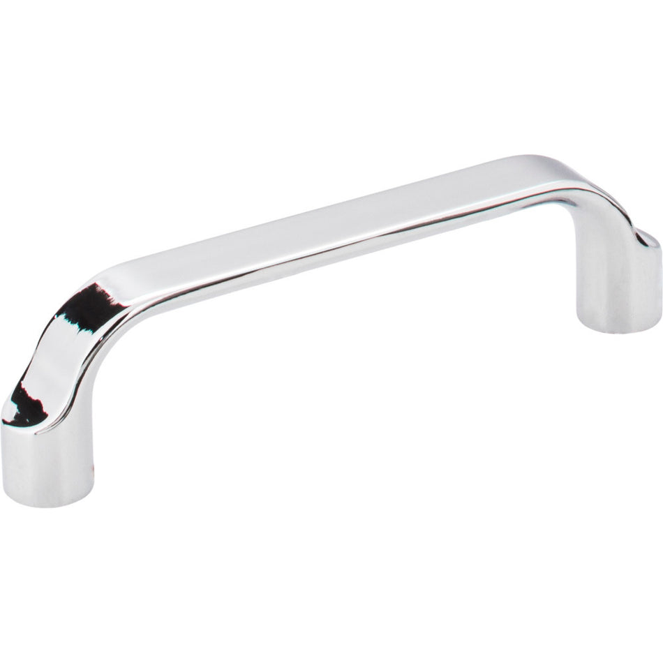 Elements 239-96PC: 96 mm cc Brenton Flat Bar Cabinet Pull - Polished Chrome