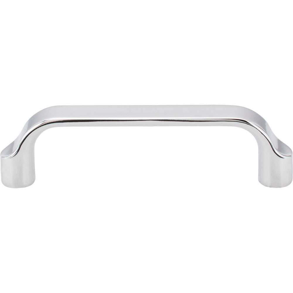 Elements 239-96PC: 96 mm cc Brenton Flat Bar Cabinet Pull - Polished Chrome