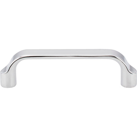 Elements 239-96PC: 96 mm cc Brenton Flat Bar Cabinet Pull - Polished Chrome
