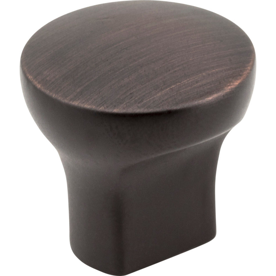 Elements 239DBAC: 1" Brenton Round Cabinet Knob - Brushed Oil Rubbed Bronze