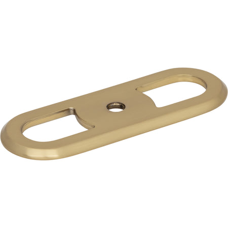 Top Knobs TK3351HB: 2-3/4" Brockwell Round Backplate - Honey Bronze