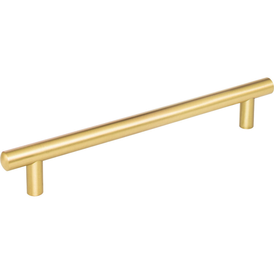 Jeffrey Alexander 242BG: 192mm cc Key West Round Bar Cabinet Pull - Brushed Gold