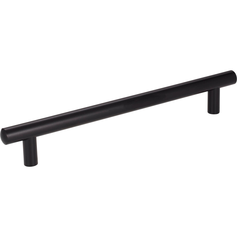 Jeffrey Alexander 242MB: 192mm cc Key West Round Bar Cabinet Pull - Matte Black