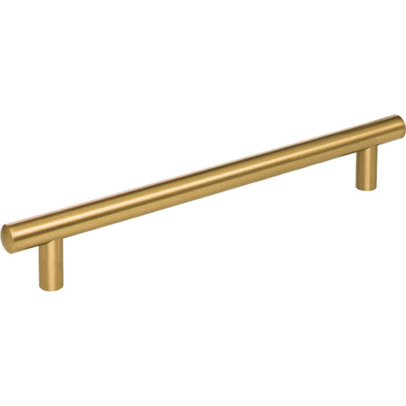 Jeffrey Alexander 242SBZ: 192mm cc Key West Round Bar Cabinet Pull - Satin Bronze