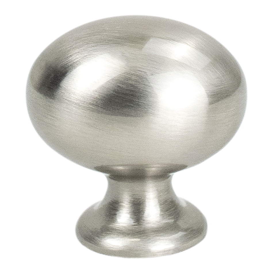 Berenson 2446-1BPN: 1" Emerling Cabinet Knob - Brushed Nickel