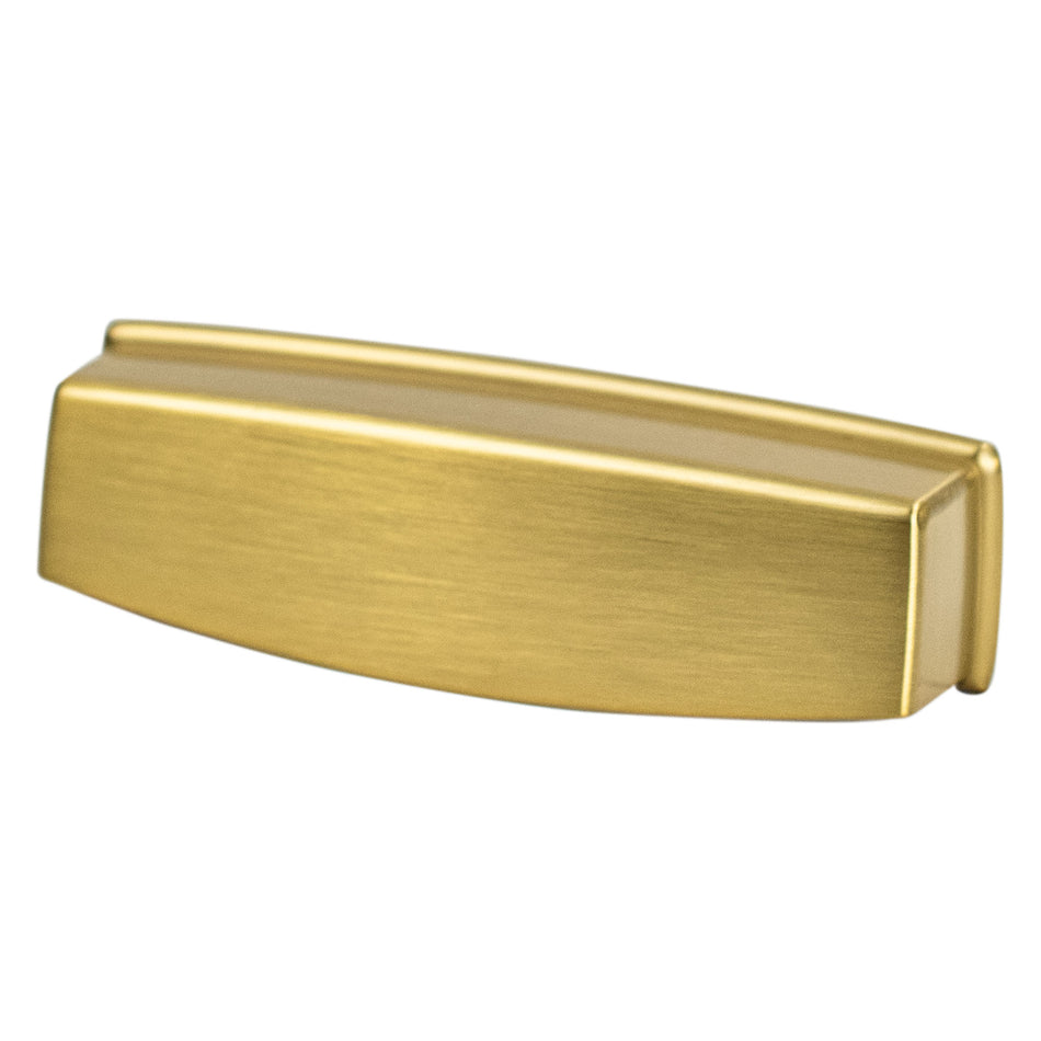 Berenson 2466-1MDB: 96mm cc Emerling Cup Cabinet Pull - Modern Brushed Gold