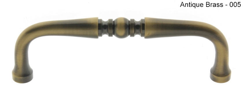 IDH Brass 25090-005: 3" cc Colonial Cabinet Pull - Antique Brass