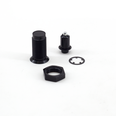 Sugatsune 252F-01-3: 18.5mm Mini Flush Push Lock Fastener - Black