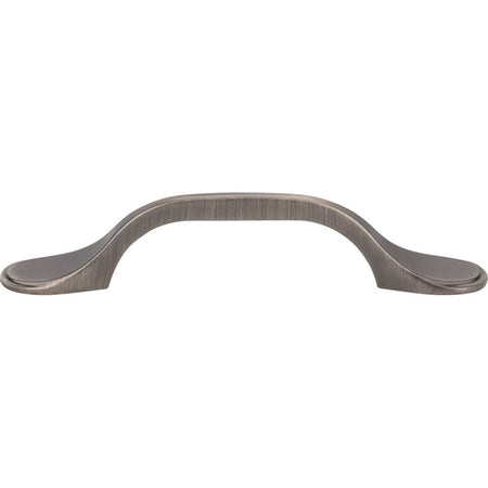 Elements 254-3BNBDL: 3" cc Kenner Arch Cabinet Pull - Brushed Pewter