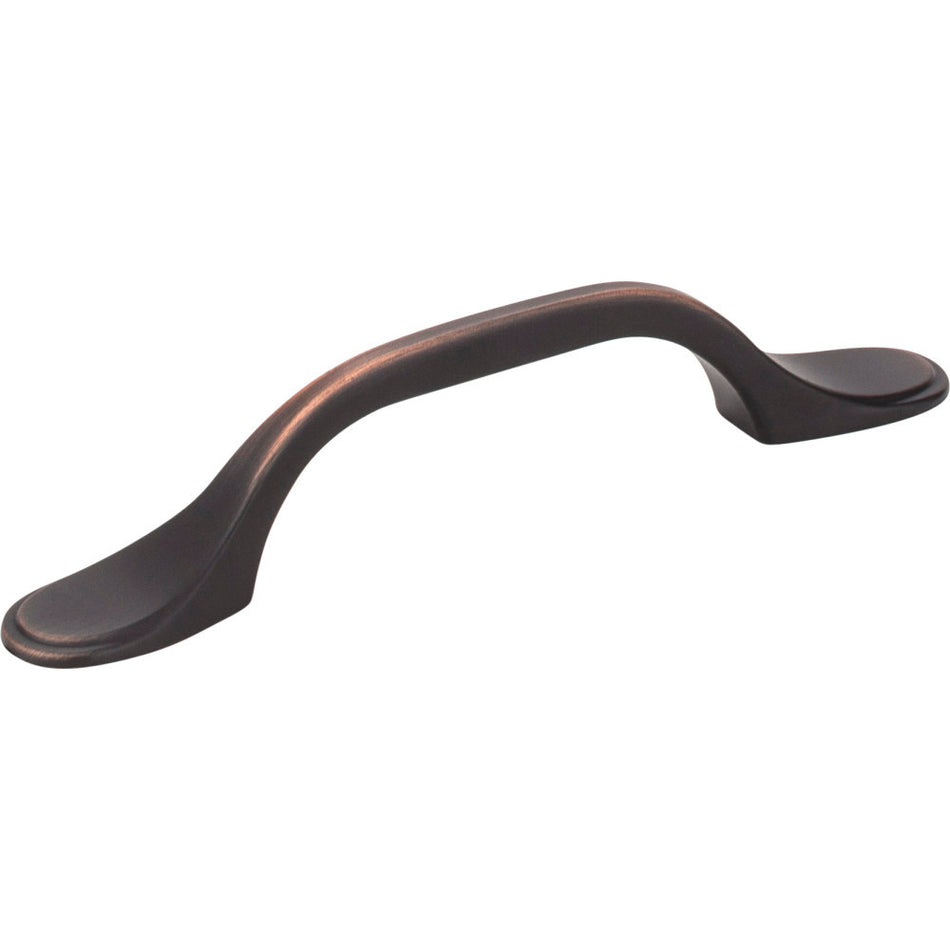 Elements 254-3DBAC: 3" cc Kenner Arch Cabinet Pull - Brushed Oil Rubbed Bronze