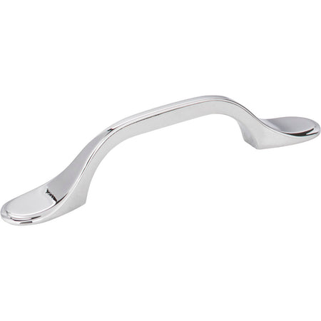 Elements 254-3PC: 3" cc Kenner Arch Cabinet Pull - Polished Chrome