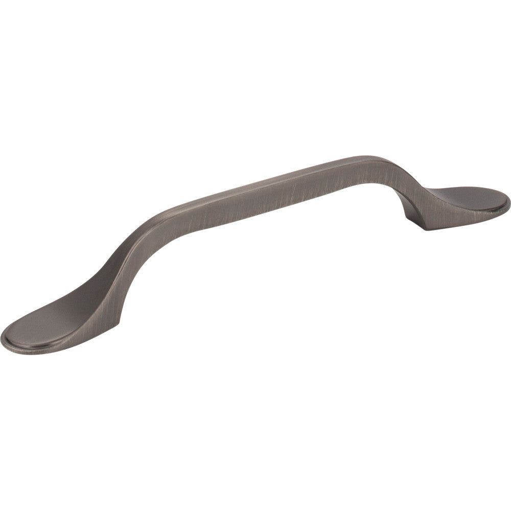 Elements 254-96BNBDL: 96 mm cc Kenner Arch Cabinet Pull - Brushed Pewter