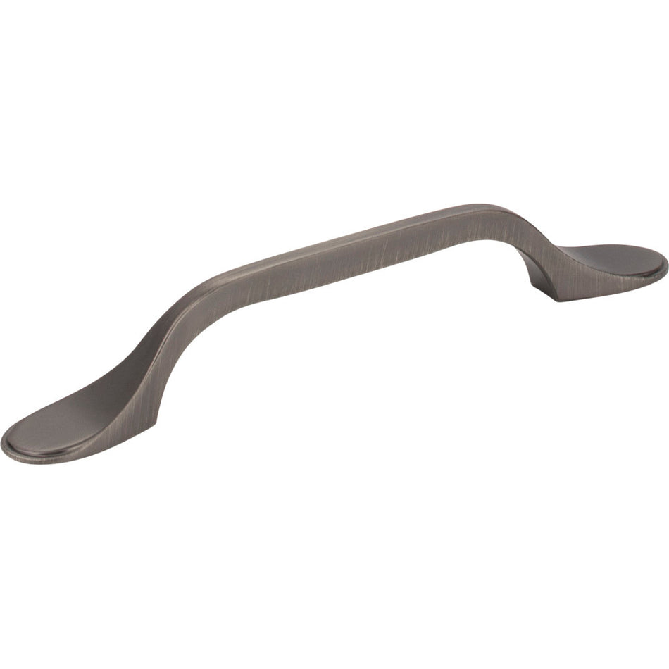 Elements 254-96BNBDL: 96 mm cc Kenner Arch Cabinet Pull - Brushed Pewter