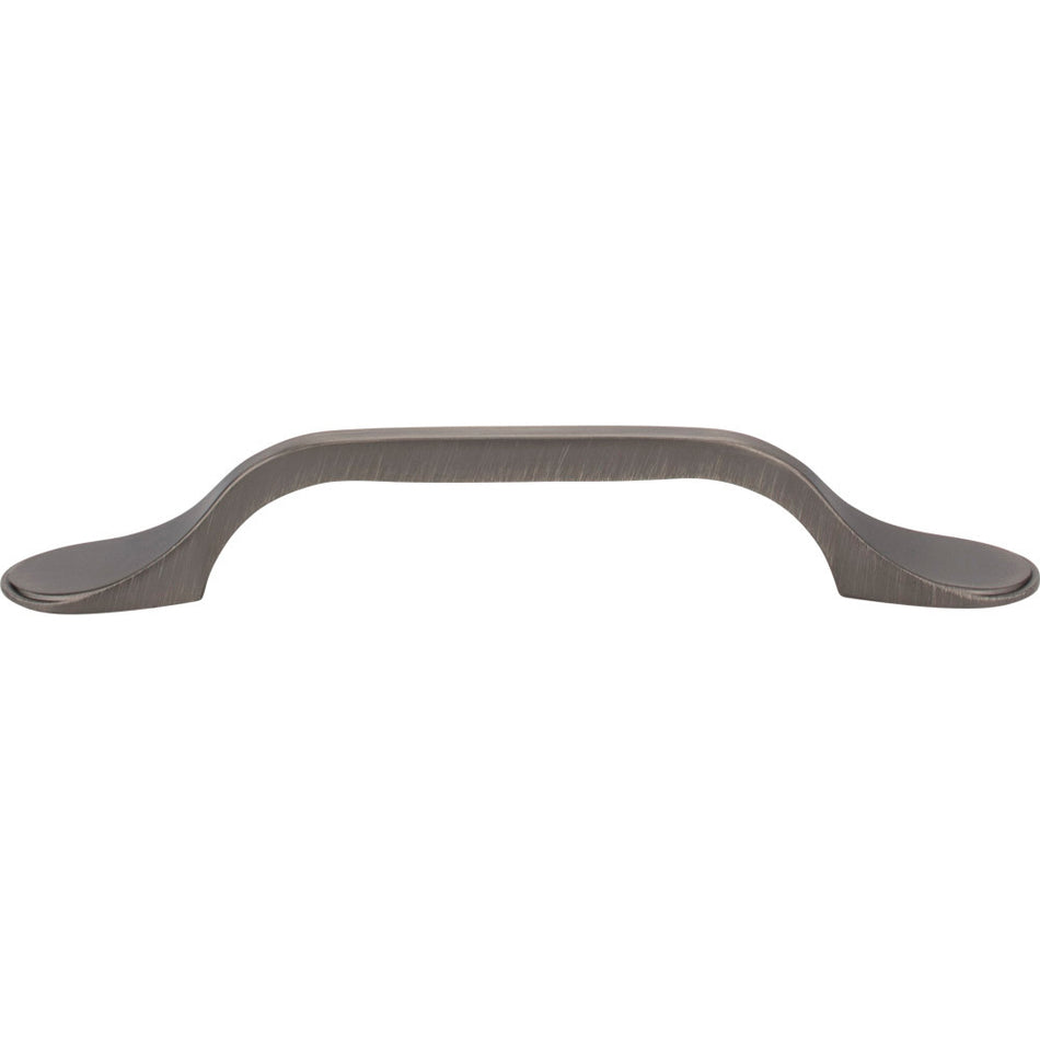Elements 254-96BNBDL: 96 mm cc Kenner Arch Cabinet Pull - Brushed Pewter
