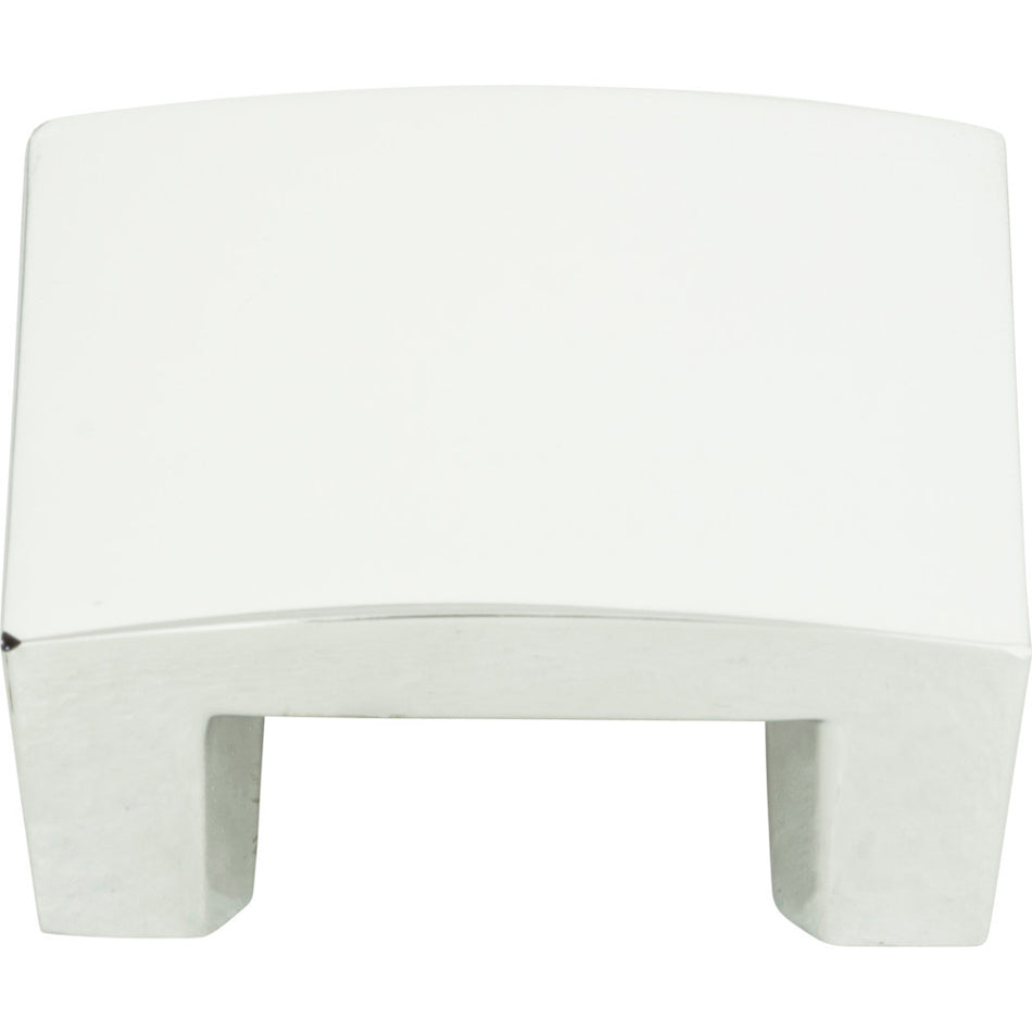Atlas 254-CH: 1-1/4" cc Centinel Solid Square Cabinet Knob - Polished Chrome