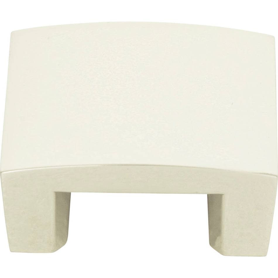 Atlas 254-PN: 1-1/4" cc Centinel Solid Square Cabinet Knob - Polished Nickel