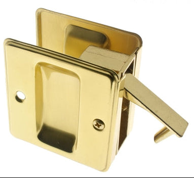 IDH Brass 25410-3NL: 2-3/4" Pocket Passage Door Pull - Polished Brass No Lacquer