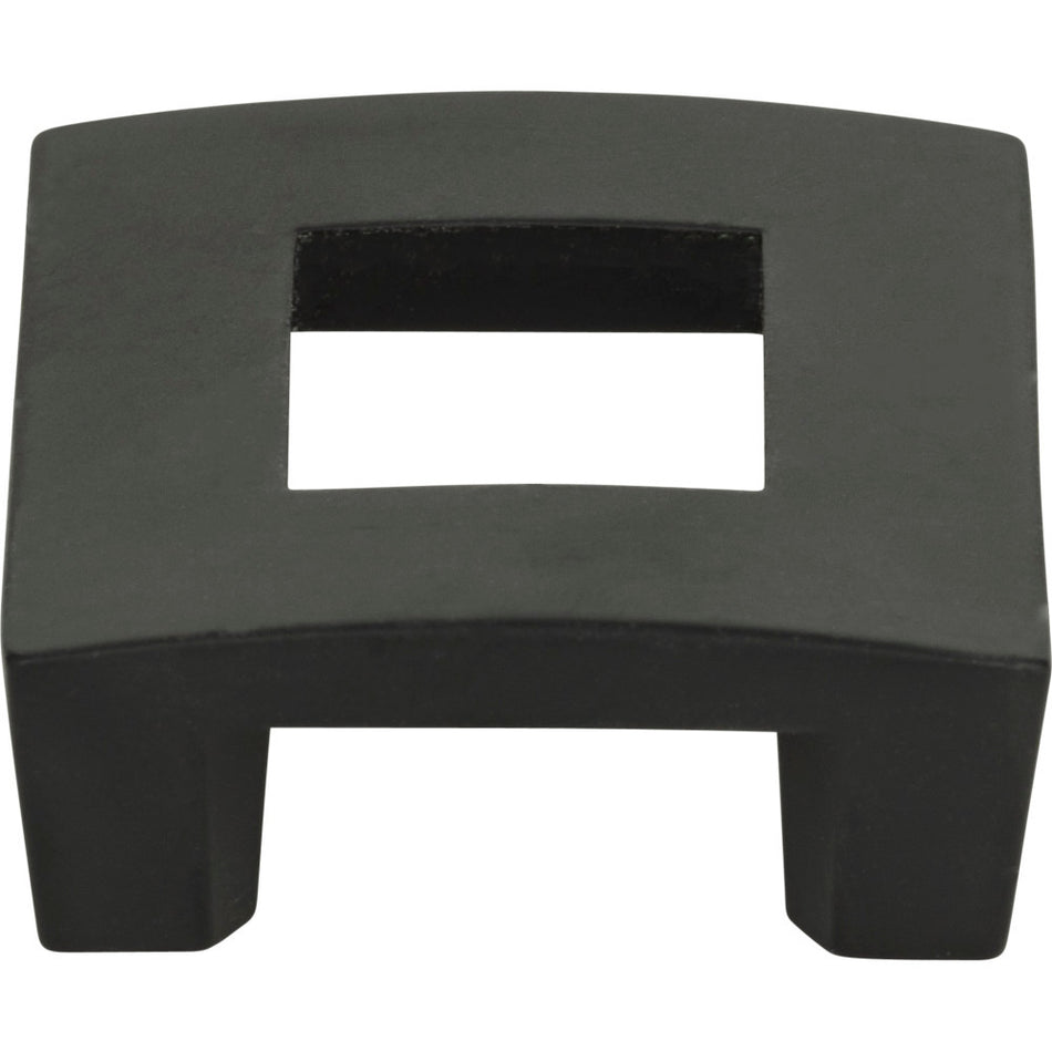 Atlas 255-BL: 1-1/4" cc Centinel Open Square Cabinet Knob - Matte Black