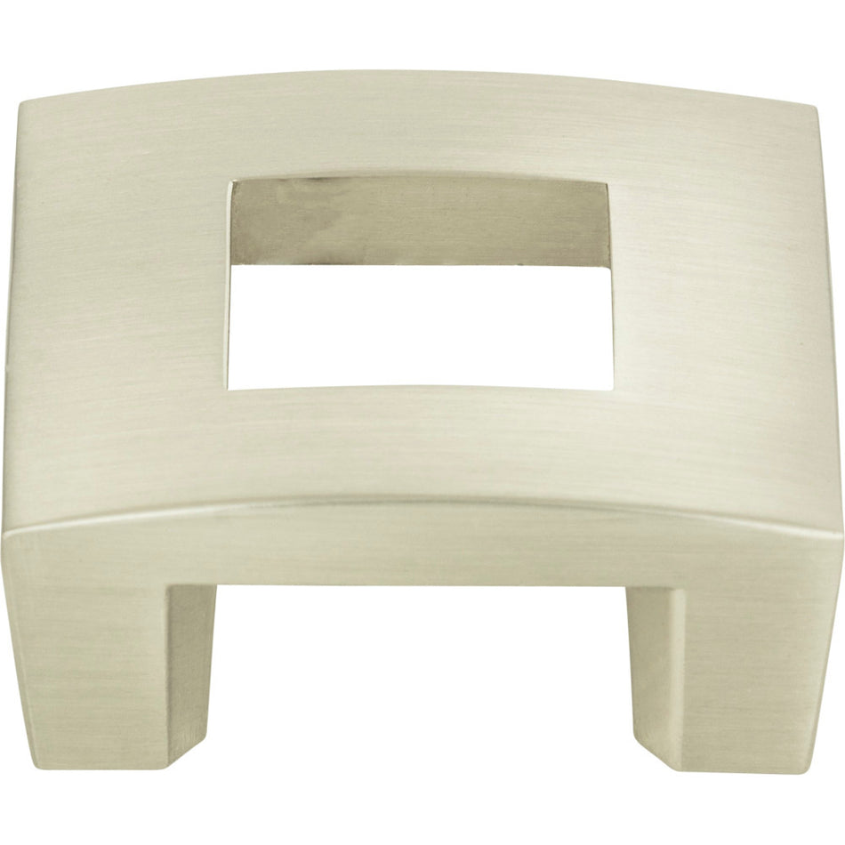 Atlas 255-BRN: 1-1/4" cc Centinel Open Square Cabinet Knob - Brushed Nickel