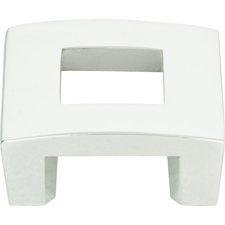 Atlas 255-CH: 1-1/4" cc Centinel Open Square Cabinet Knob - Polished Chrome