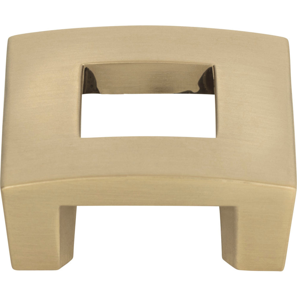 Atlas 255-CM: 1-1/4" cc Centinel Open Square Cabinet Knob - Champagne