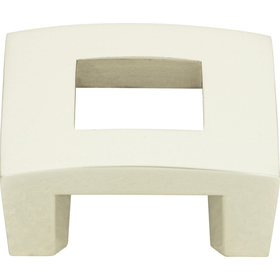 Atlas 255-PN: 1-1/4" cc Centinel Open Square Cabinet Knob - Polished Nickel