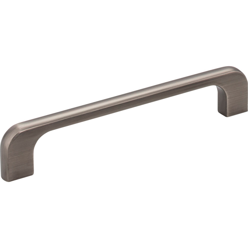 Jeffrey Alexander 264-128BNBDL: 128mm cc Alvar Round Bar Cabinet Pull - Brushed Pewter