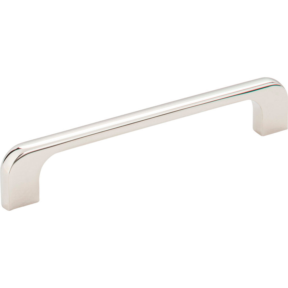 Jeffrey Alexander 264-128NI: 128mm cc Alvar Round Bar Cabinet Pull - Polished Nickel