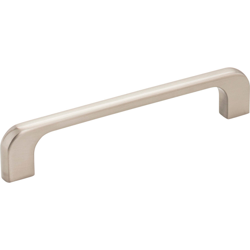 Jeffrey Alexander 264-128SN: 128mm cc Alvar Round Bar Cabinet Pull - Satin Nickel