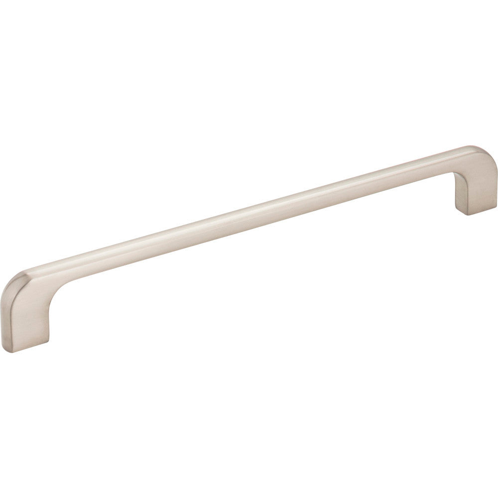 Jeffrey Alexander 264-192SN: 192mm cc Alvar Round Bar Cabinet Pull - Satin Nickel