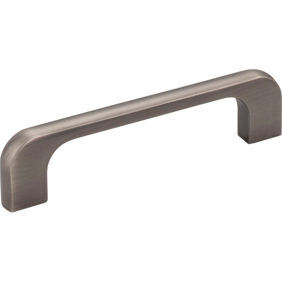 Jeffrey Alexander 264-96BNBDL: 96mm cc Alvar Round Bar Cabinet Pull - Brushed Pewter
