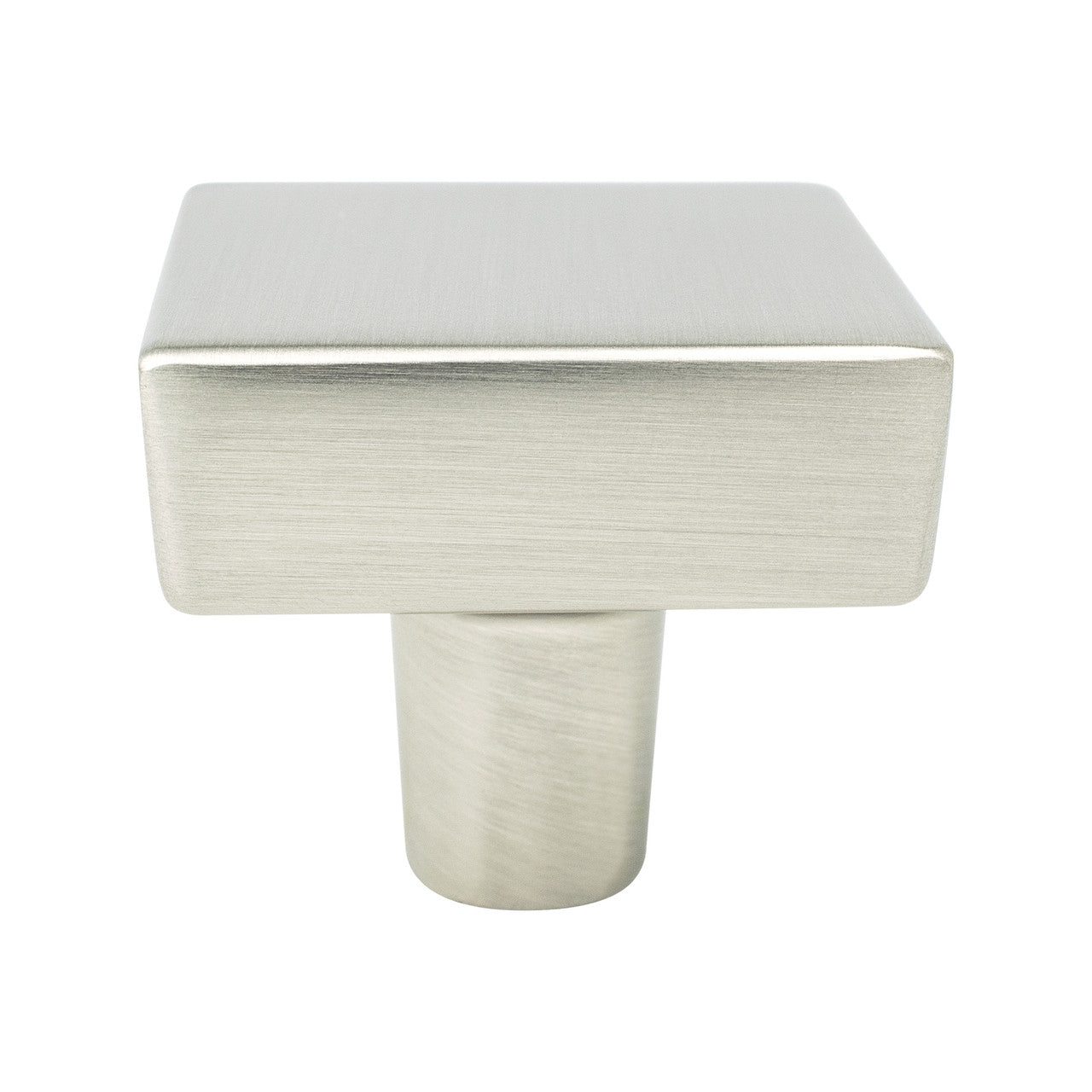 Berenson 2645-1BPN: 1-3/8" Brookridge Square Cabinet Knob - Brushed Nickel